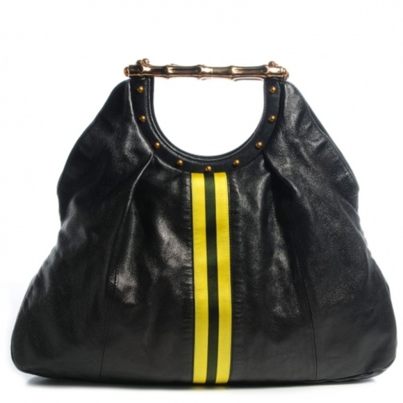 Gucci Handbags - Tom Ford Gucci 2004 Runway "Racing Stripe" Tote